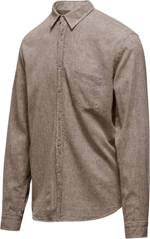 BomBoogie Casual Shirts Bruin Heren
