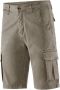 BomBoogie Comfy Fit Cargo Bermuda Shorts van katoenen gabardine Beige Heren - Thumbnail 2