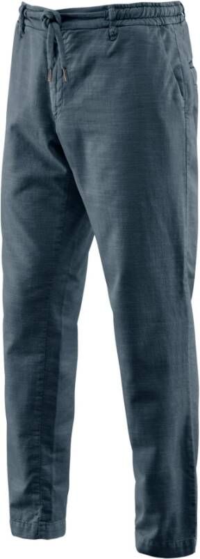BomBoogie Chino Broek met Elastische Tailleband Blauw Heren