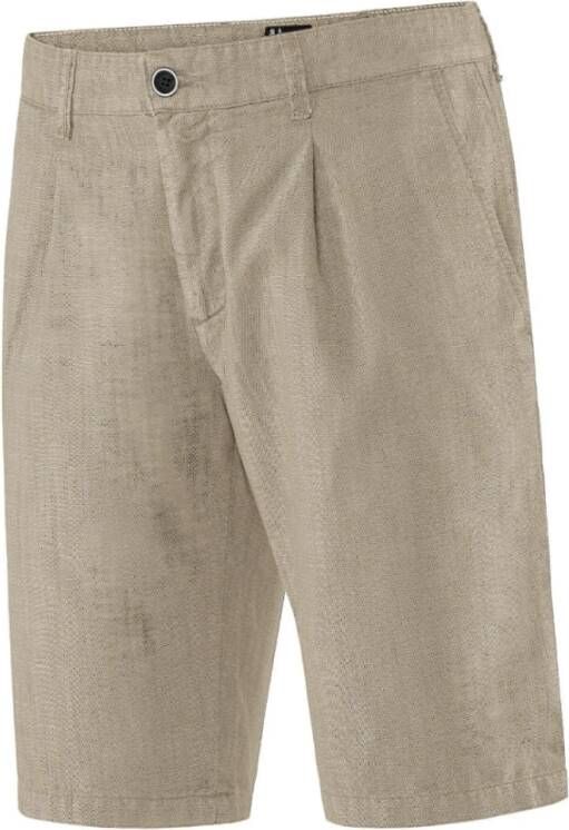 BomBoogie Comfortabele Chino Bermuda Shorts Beige Heren