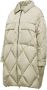 BomBoogie Diamantgestikte Nylon Overjas met Donsvulling Beige Dames - Thumbnail 2