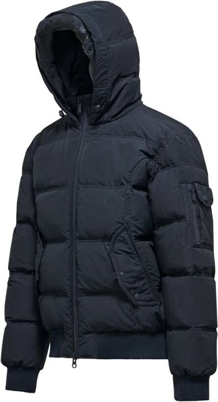BomBoogie Gewatteerde Bomberjack met Synthetische Vulling Blauw Heren