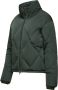 BomBoogie Korte Nylon Donsjas met Diamant Quilting Groen Dames - Thumbnail 2
