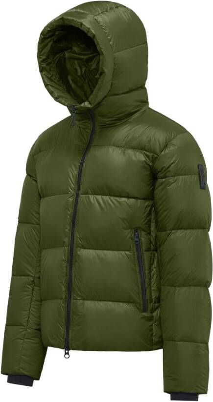 BomBoogie Helsinki Puffy Donsjas Micro-Ripstop Nylon Groen Heren