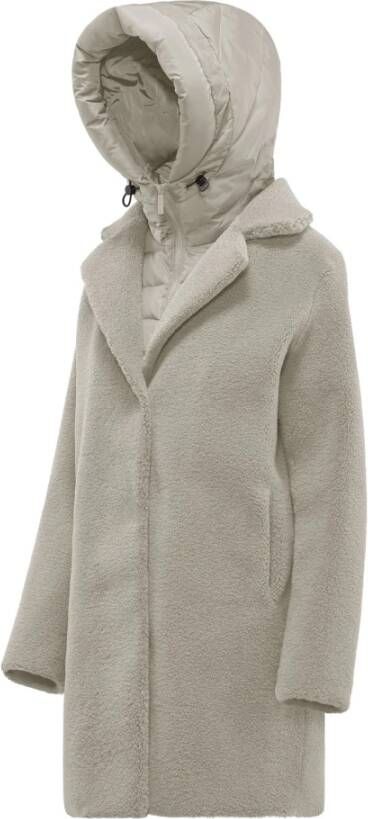 BomBoogie Sherpa Fleece Overjas Blijf warm en stijlvol Beige Dames