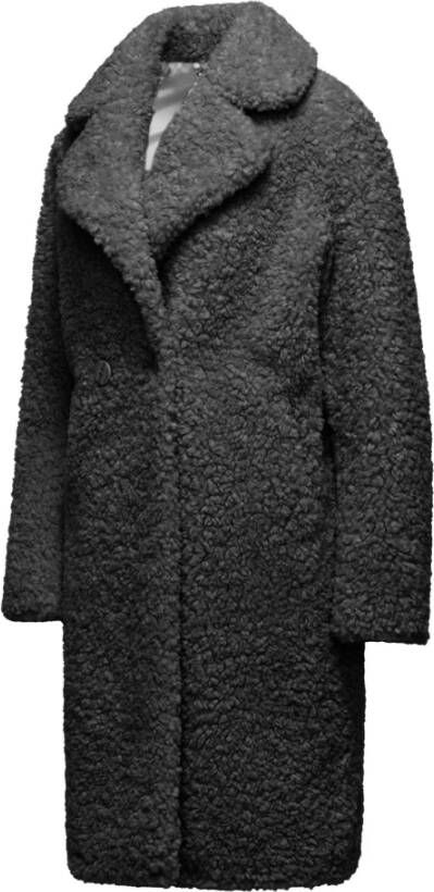 BomBoogie Sherpa Fleece Revers Jas Zwart Dames