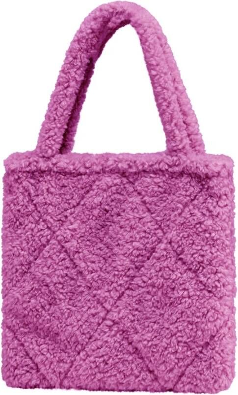 BomBoogie Sherpa Shopper Tas Paars Dames
