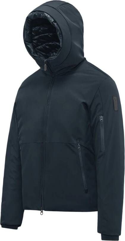 BomBoogie Heren Berlin Winterjas Gerecyclede Padding Blauw Heren