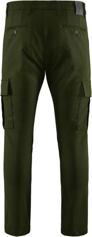 BomBoogie Heren Stretch Katoenen Cargo Broek Groen Heren