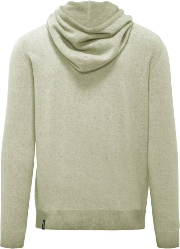 BomBoogie Wollen trui met capuchon Beige Heren