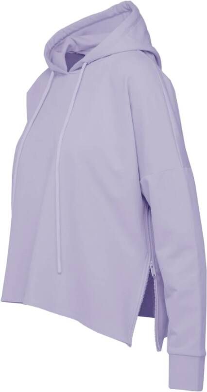 BomBoogie Hoodie met Zijritsopeningen Paars Dames