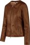 BomBoogie Slim-Fit Leren Jas Meesterwerk in Damesmode Bruin Dames - Thumbnail 2