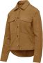 BomBoogie Alis Su?de Shirt-Jacket Trendy en Moderne Leren Jas voor Dames Bruin Dames - Thumbnail 3