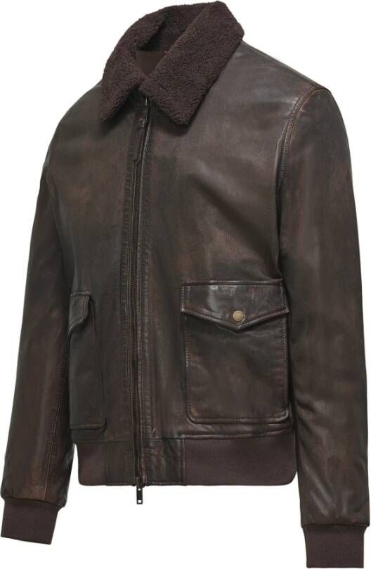 BomBoogie Leather Jackets Bruin Heren