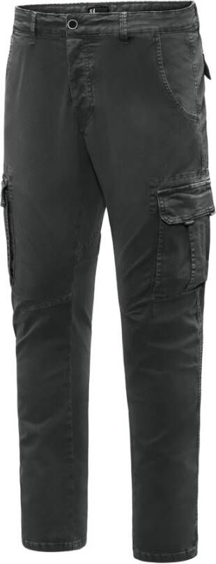 BomBoogie Slim Fit Cargo Broek Grijs Heren