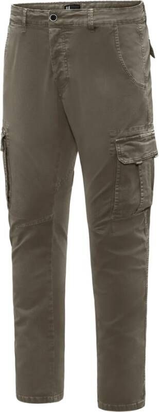 BomBoogie Slim Fit Cargo Broek Groen Heren