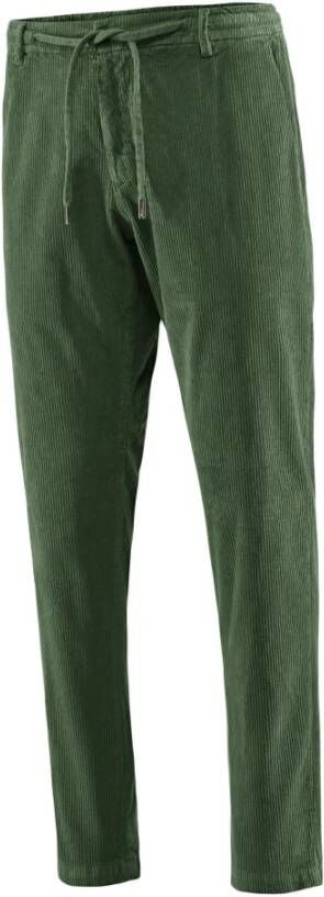 BomBoogie Velvet Corduroy Chino Broek Groen Heren
