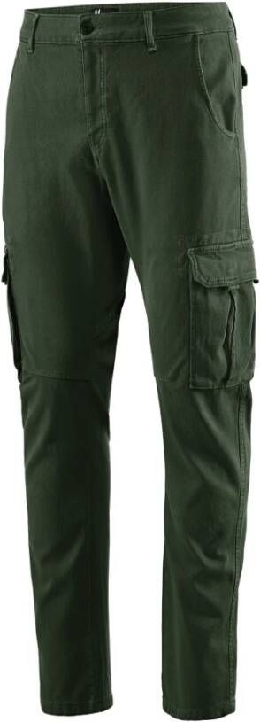 BomBoogie Stretch Katoenen Cargo Broek Groen Heren