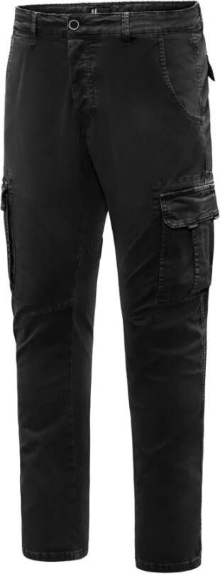 BomBoogie Slim Fit Cargo Broek Zwart Heren