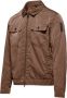 BomBoogie Unlined Garment Dyed Nylon Jacket Bruin Heren - Thumbnail 2