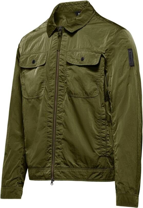 BomBoogie Unlined Garment Dyed Nylon Jacket Groen Heren