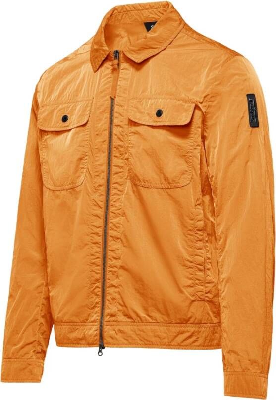 BomBoogie Unlined Garment Dyed Nylon Jacket Oranje Heren