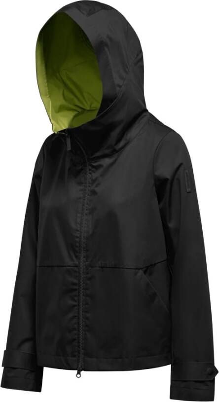 BomBoogie Hoodie met Contrasterende Voering Zwart Dames