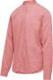 BomBoogie Linnen Katoenen Mandarin Kraag Shirt Rood Heren - Thumbnail 2