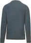 BomBoogie Heren Pullover met Diamantpatroon van Wolmix Blauw Heren - Thumbnail 2