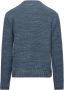 BomBoogie Heren Pullover van Gemengde Wol met Diamantsteek Blauw Heren - Thumbnail 2