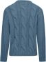 BomBoogie Heren Wollen Tricot Ronde Hals Pullover Blauw Heren - Thumbnail 2