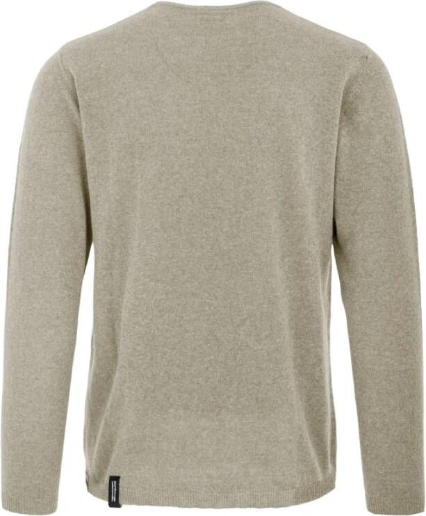 BomBoogie Faded Gebreide Crew Neck Pullover Groen Heren