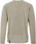 BomBoogie Faded Gebreide Crew Neck Pullover Groen Heren - Thumbnail 2