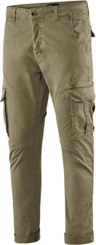 BomBoogie Slim Fit Cargo Broek Beige Heren