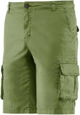 BomBoogie Stretch Gabardine Cargo Shorts Groen Heren