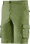 BomBoogie Cargo Shorts in Stretch Gabardine Green Heren - Thumbnail 2