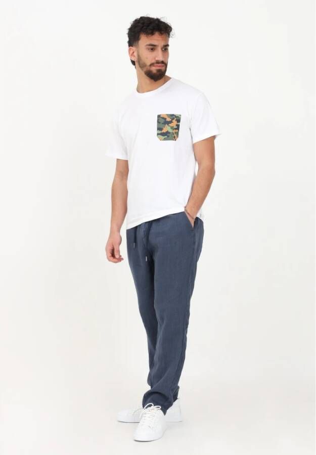 BomBoogie Stijlvolle Blauwe Broek voor Heren Blauw Heren