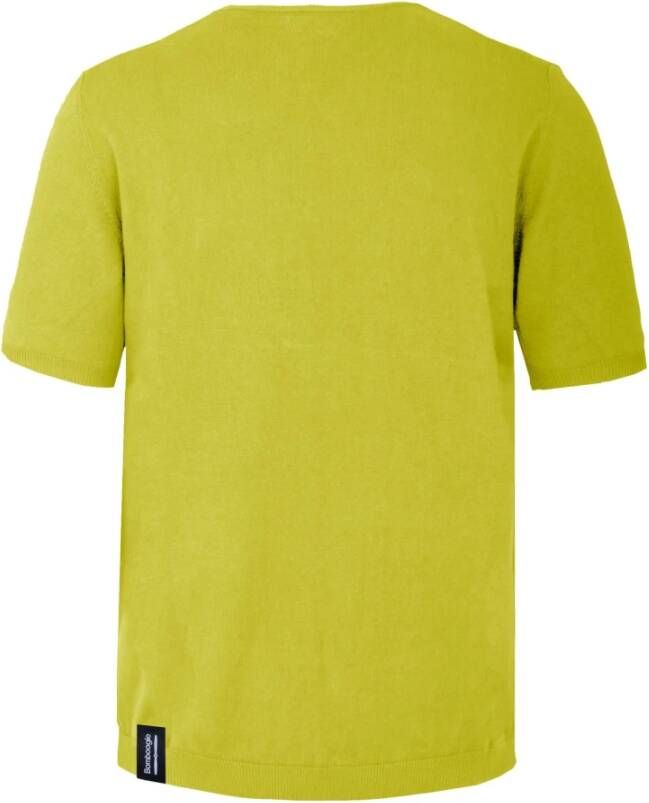 BomBoogie Faded Korte Mouw Crewneck Trui Groen Heren