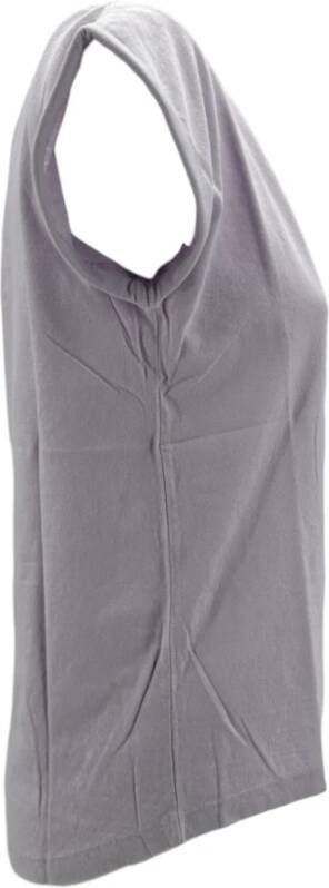 BomBoogie Asymmetrische Ronde Zoom T-shirt voor Dames Paars Dames