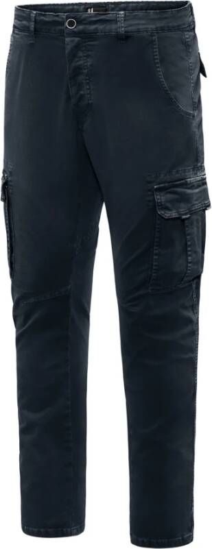 BomBoogie Slim Fit Cargo Broek Blauw Heren