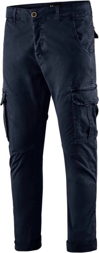 BomBoogie Slim Fit Cargo Broek Blauw Heren