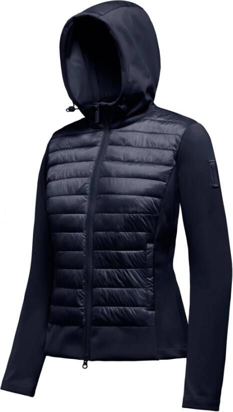 BomBoogie Veelzijdige Bimateriaal Jas voor Lente-Zomer Blauw Dames