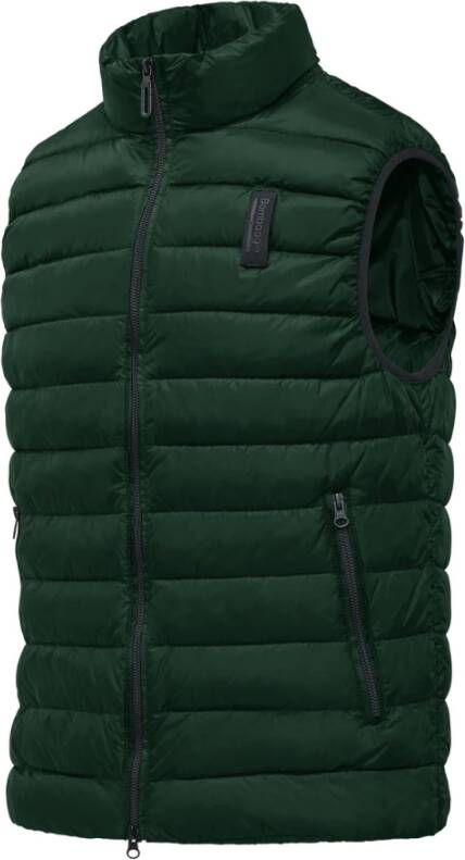 BomBoogie Gewatteerd Nylon Micro-Ripstop Vest Groen Heren