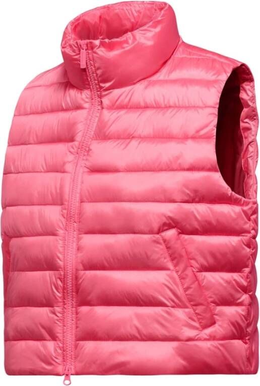 BomBoogie Comfortabele Synthetisch Gewatteerde Vest met Hoge Kraag Roze Dames