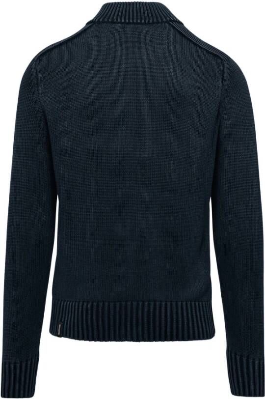 BomBoogie Warme Katoenen Cardigan voor Heren Blauw Heren