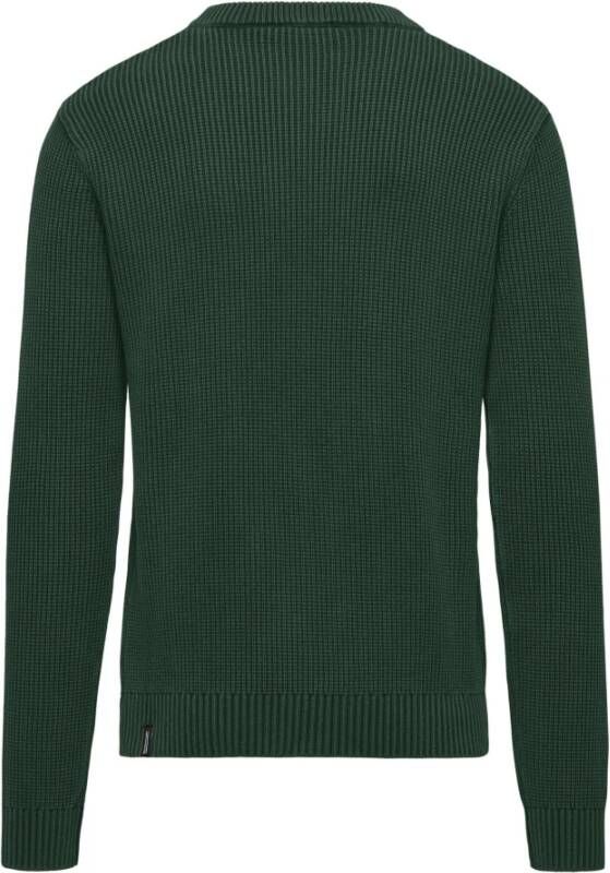 BomBoogie Warme Katoenen Crew Neck Sweater Groen Heren