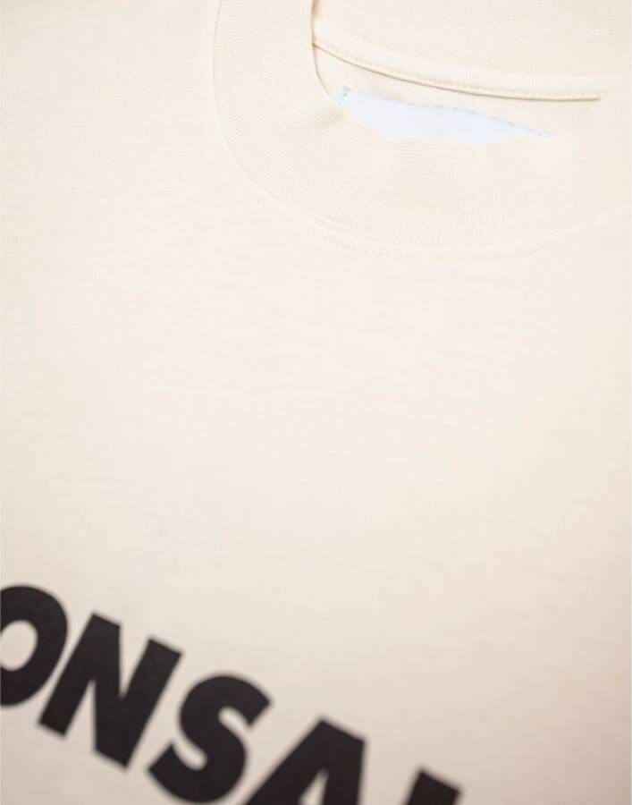 Bonsai T-shirt logo Beige Heren