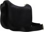 Borbonese Mezzaluna Schoudertas Nylon Leer Zwart Black Dames - Thumbnail 10