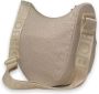 Borbonese Luna Bag Middle Stijlvolle schoudertas voor de moderne vrouw Beige Dames - Thumbnail 4