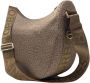 Borbonese Elegante Mezzaluna Schoudertas Brown Dames - Thumbnail 4